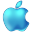 Apple Blue Icon 32x32 png